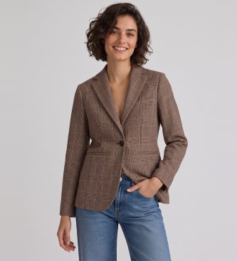 Circolo 1901 Giacca slim lunga marrone