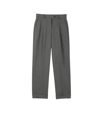 Circolo 1901 Formelle Hose aus grauem Fleece