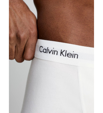 Calvin Klein Zestaw 3 bawełnianych elastycznych bokserek w kolorze białym