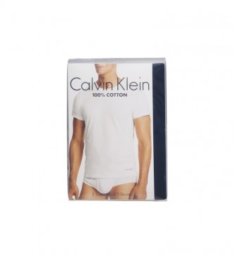 Calvin Klein Zestaw 2 koszulek z krótkim rękawem i dekoltem w kolorze czarnym 