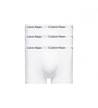 Calvin Klein Lot de 3 boxers Low Rise Trunk blanc