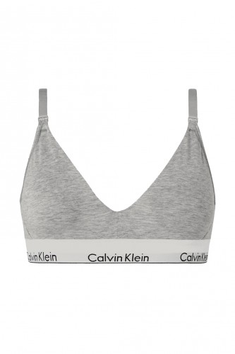 Calvin Klein Biustonosz do karmienia Modern Cotton szary 