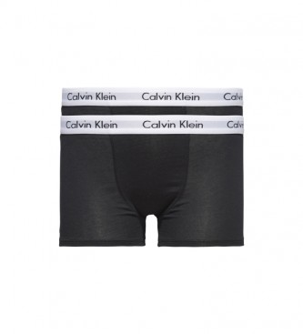 Calvin Klein Pack fr 2 boxers Trunk Modern Cotton negro
