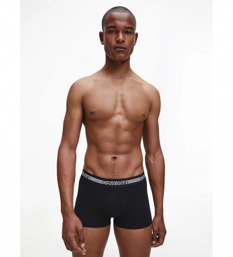 Calvin Klein Pacote de 3 Boxers Tronco preto 