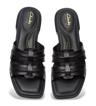 Clarks Sandlias de couro Ariany Mule preto