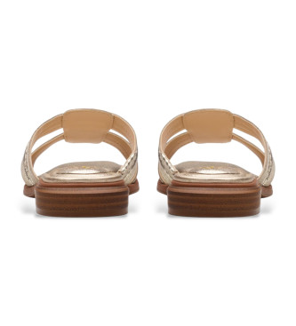 Clarks Sandlias Ariany Mule douradas