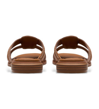 Clarks Sandaler i lder Ariany Mule brown