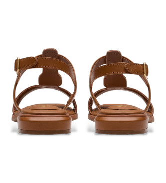 Clarks Sandali Ariany Sling in pelle marrone