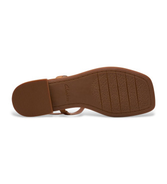 Clarks Sandali Ariany Sling in pelle marrone