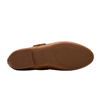 Clarks Fawna Jane brune ballerinaer i lder