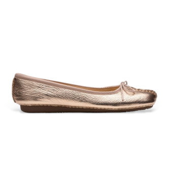 Clarks Freckle Ice ballerinaer i guldlder