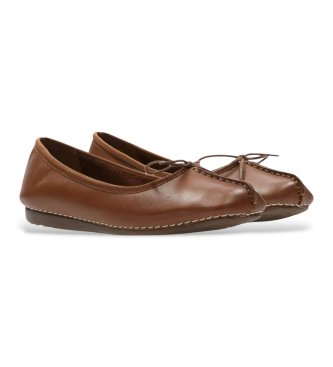Clarks Bailarinas de Piel Freckle Ice marrón