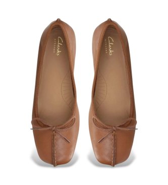 Clarks Bailarinas de Piel Freckle Ice marrón