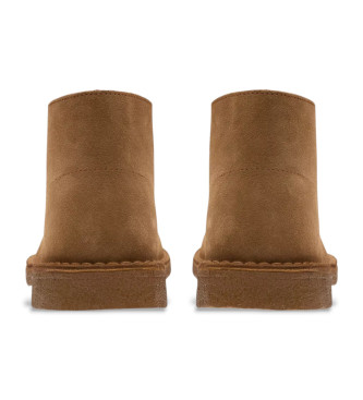 Clarks Bottes en cuir Desert marron