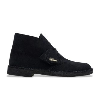 Clarks Desert lderkngor svart