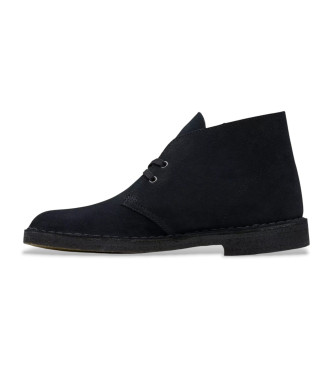 Clarks Desert lderkngor svart