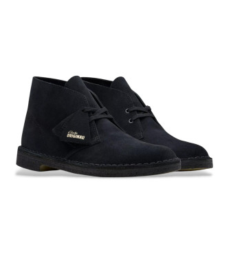 Clarks Desert lderkngor svart