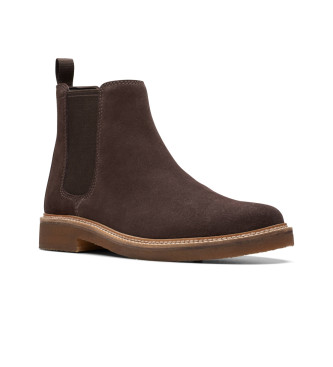 Clarks Clarkdale Easy brown leather ankle boots