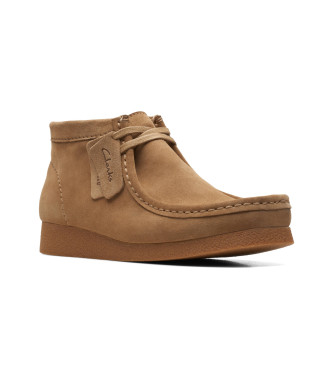 Clarks Botines de piel WallabeeEVO BT marrn