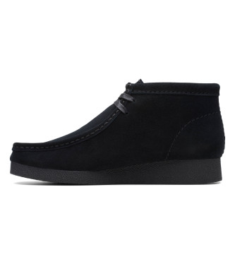 Clarks Wallabee leather ankle boots black