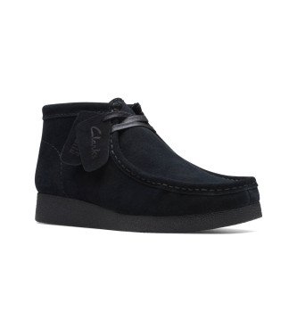 Clarks Wallabee leather ankle boots black