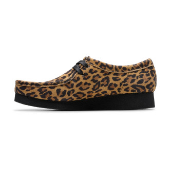 Clarks WallabeeEVOS leren schoenen met dierenprint