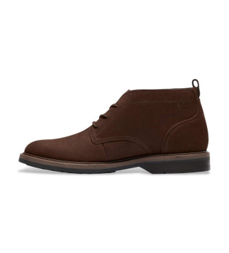 Clarks Botas de couro Aldwin Mid castanhas