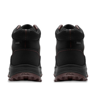 Clarks Stivali da trekking in pelle nera AATL Trek Boot GORE-TEX