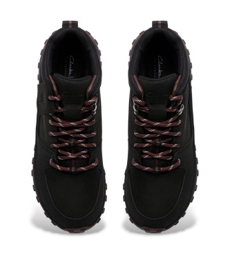 Clarks Stivali da trekking in pelle nera AATL Trek Boot GORE-TEX