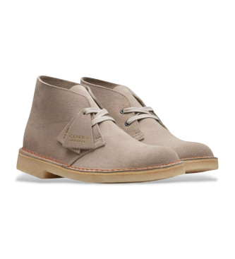 Clarks Beige Lederstiefeletten von Desert