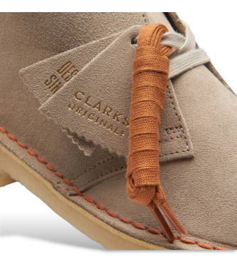 Clarks Beige Lederstiefeletten von Desert