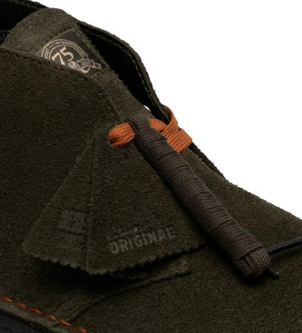 Clarks Bottines en cuir vert Desert Loden