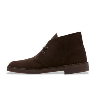 Clarks Bottines en cuir Desert marron