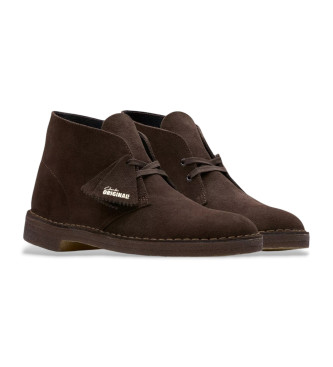 Clarks Bottines en cuir Desert marron