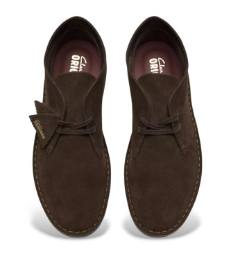 Clarks Bottines en cuir Desert marron