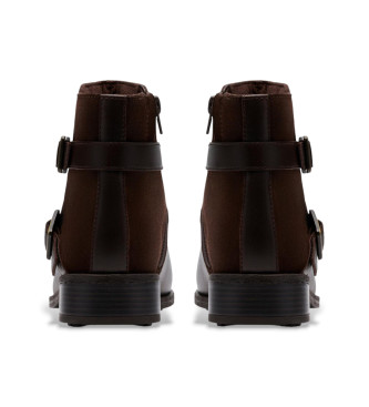 Clarks Havisham Bay Leren Enkellaarsjes bruin