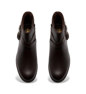 Clarks Havisham Bay Leren Enkellaarsjes bruin