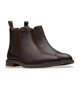 Clarks Jaxen Easy brune ankelstvler i lder