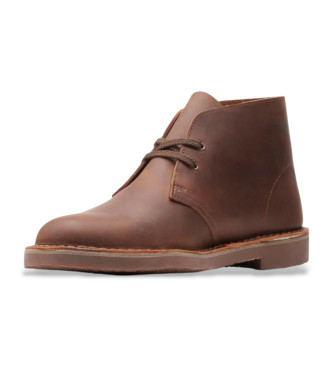 Clarks Originals Bushacre 3 botins em pele castanha