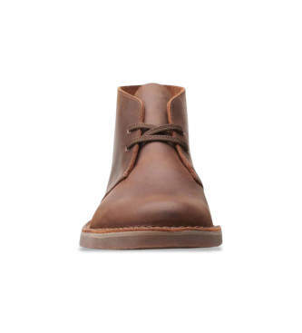 Clarks Originals Bushacre 3 botins em pele castanha