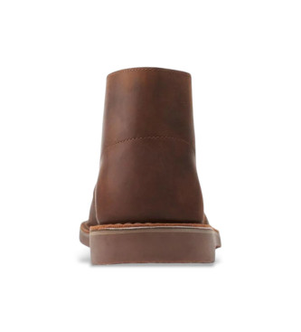 Clarks Originals Bushacre 3 botins em pele castanha