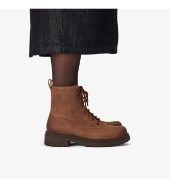 Clarks Orinoco3 Style Usnjeni gležnjarji rjave barve