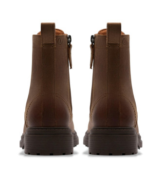 Clarks Orinoco3 Style Usnjeni gležnjarji rjave barve