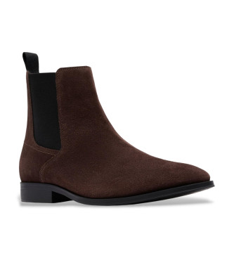 Clarks Bottines en cuir Paulton Easy, marron