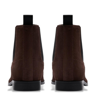 Clarks Bottines en cuir Paulton Easy, marron