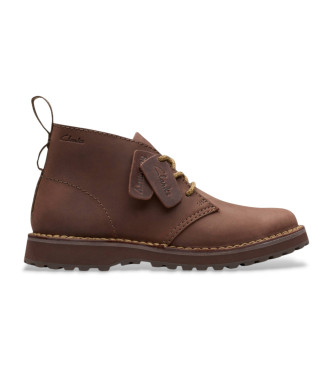 Clarks Bottines en cuir marron Solsbury DB