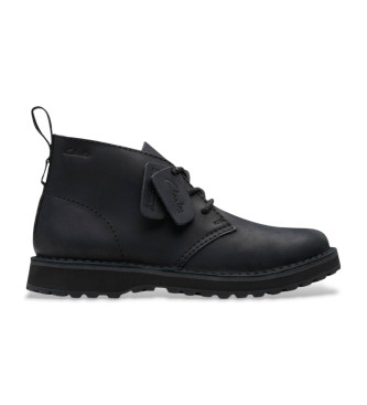 Clarks Solsbury DB bottines en cuir noir