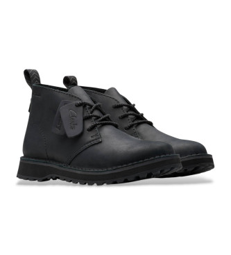 Clarks Solsbury DB bottines en cuir noir