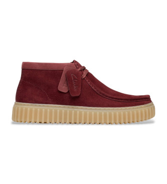 Clarks Bottines en cuir Torhill Hi marron
