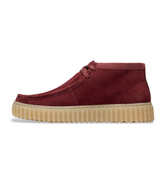 Clarks Bottines en cuir Torhill Hi marron